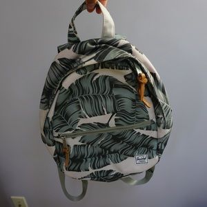 Herschel backpack with leaf print